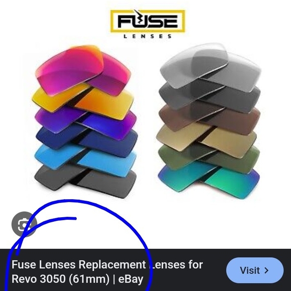 Revo Replacement Lenses - Multi-Color Options - Picture 1 of 7